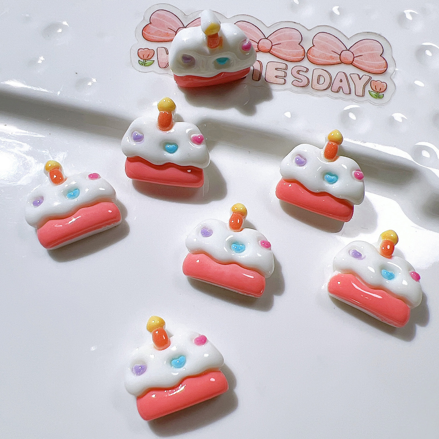 Bulk Glossy Resin Charms Wholesale Shiny DIY Shoe Charms for Daily Decor Handmade Supplies