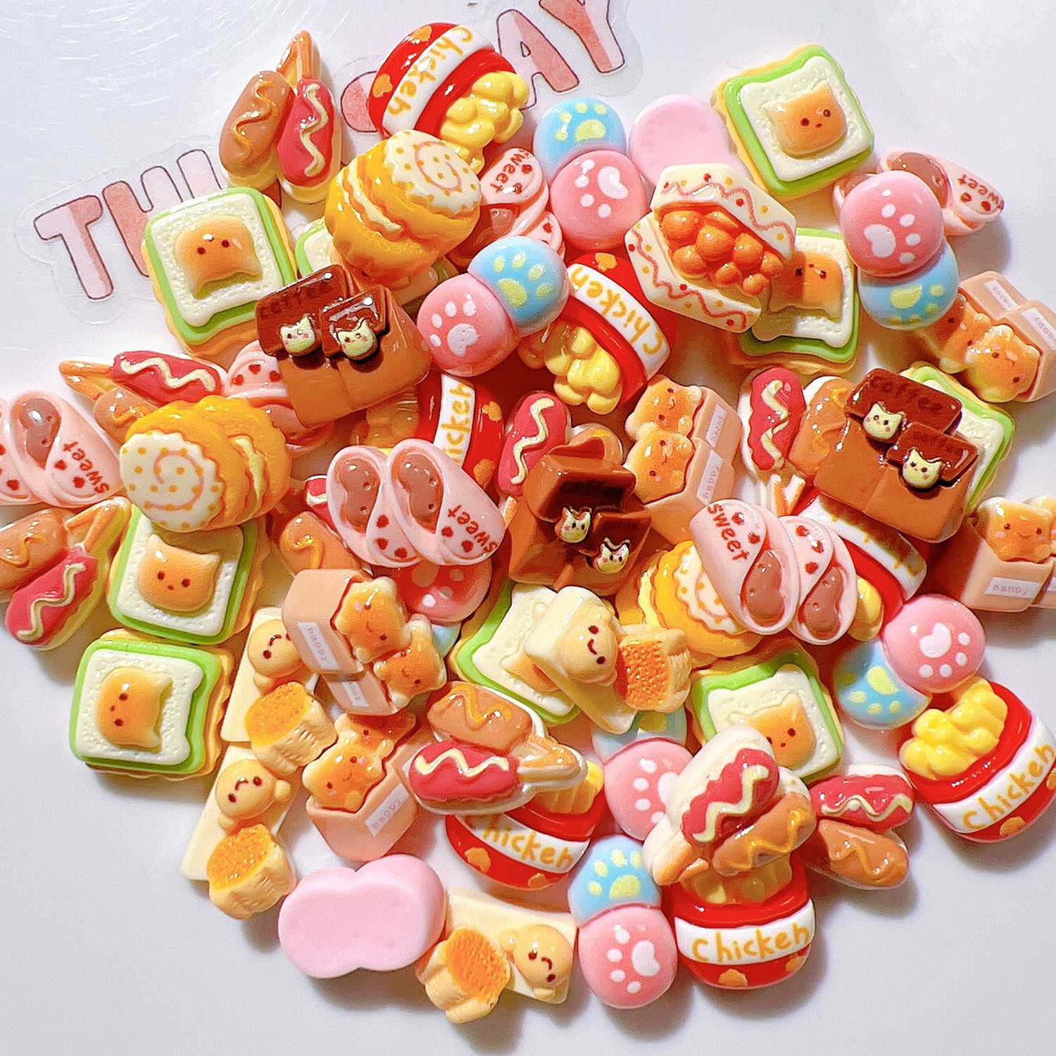 Bulk Mixed Theme Resin Charms Wholesale Variety DIY Accessories for Stall Retail & Craft Shop
