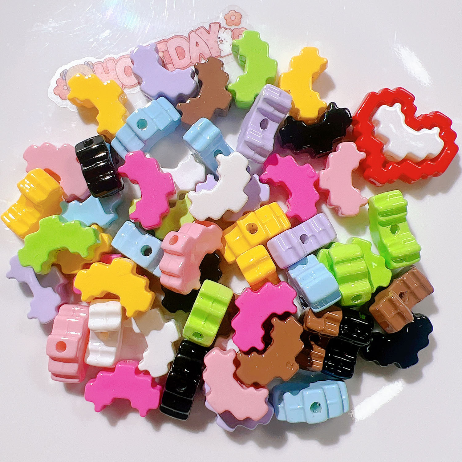 Wholesale Transparent Resin Charms Bulk Clear DIY Craft Accessories for Minimalist Shoe Charms