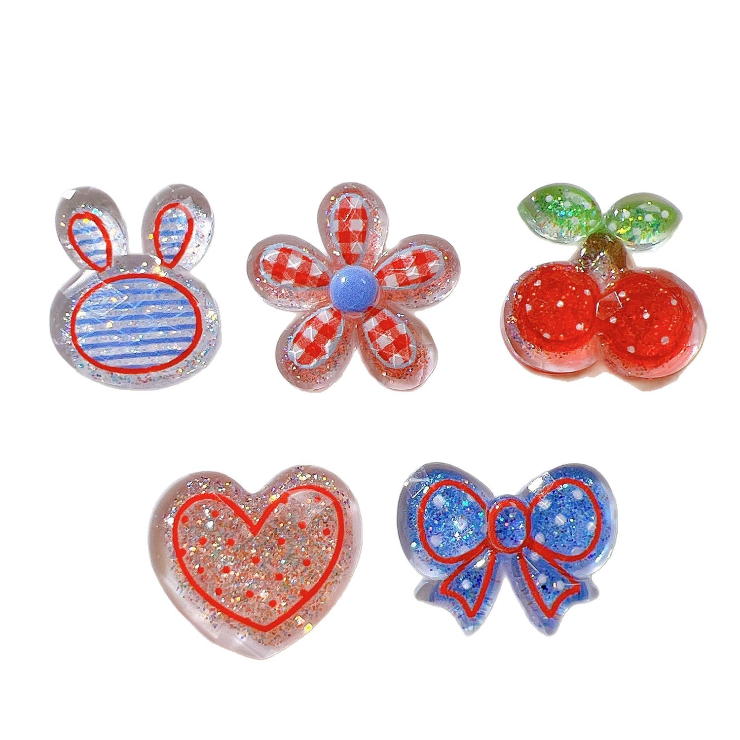 Glossy Surface Resin Charms Bulk Wholesale Smooth DIY Accessories for Handmade Decor Crafts