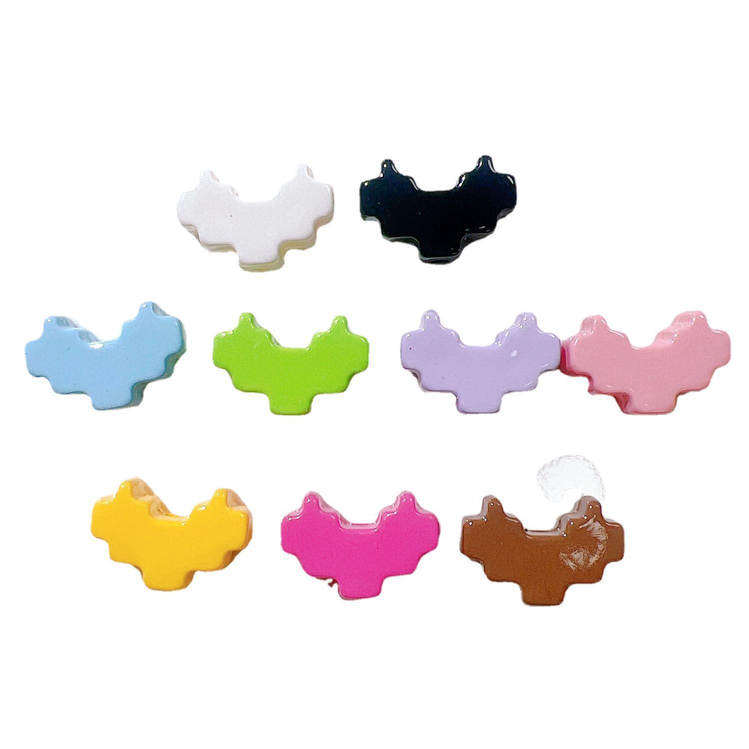 Wholesale Transparent Resin Charms Bulk Clear DIY Craft Accessories for Minimalist Shoe Charms