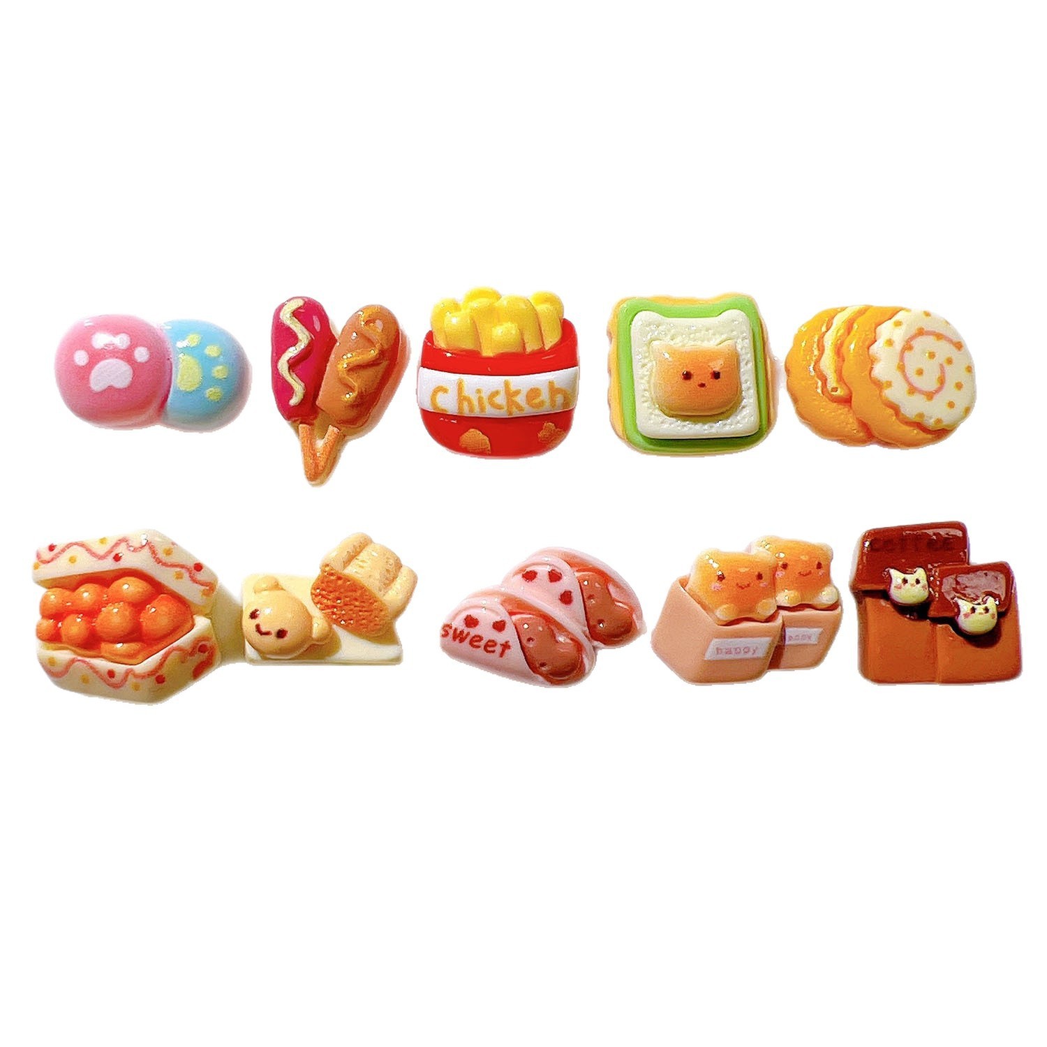 Bulk Mixed Theme Resin Charms Wholesale Variety DIY Accessories for Stall Retail & Craft Shop