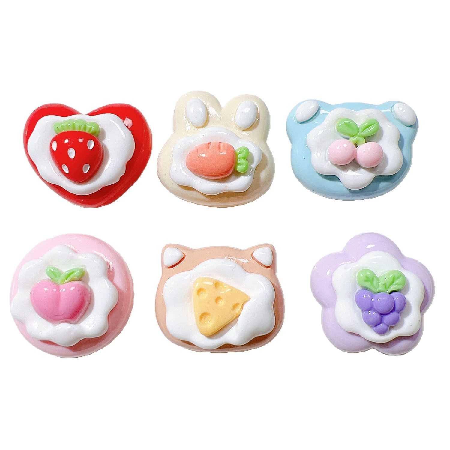 Wholesale Cartoon Resin Charms Bulk DIY Embellishments for Croc Shoe Decor Handmade Crafts
