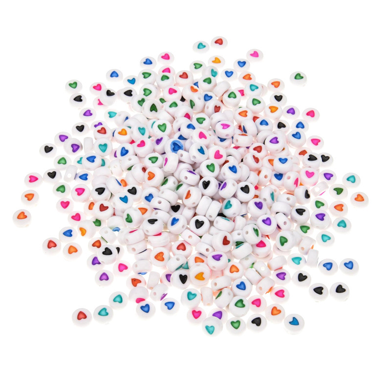 Multi-Style Acrylic Spacer Beads Bulk DIY Accessories for Keychain & Phone Strap Making