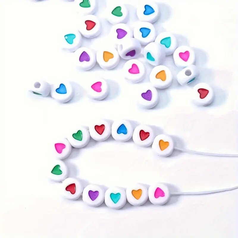 Multi-Style Acrylic Spacer Beads Bulk DIY Accessories for Keychain & Phone Strap Making