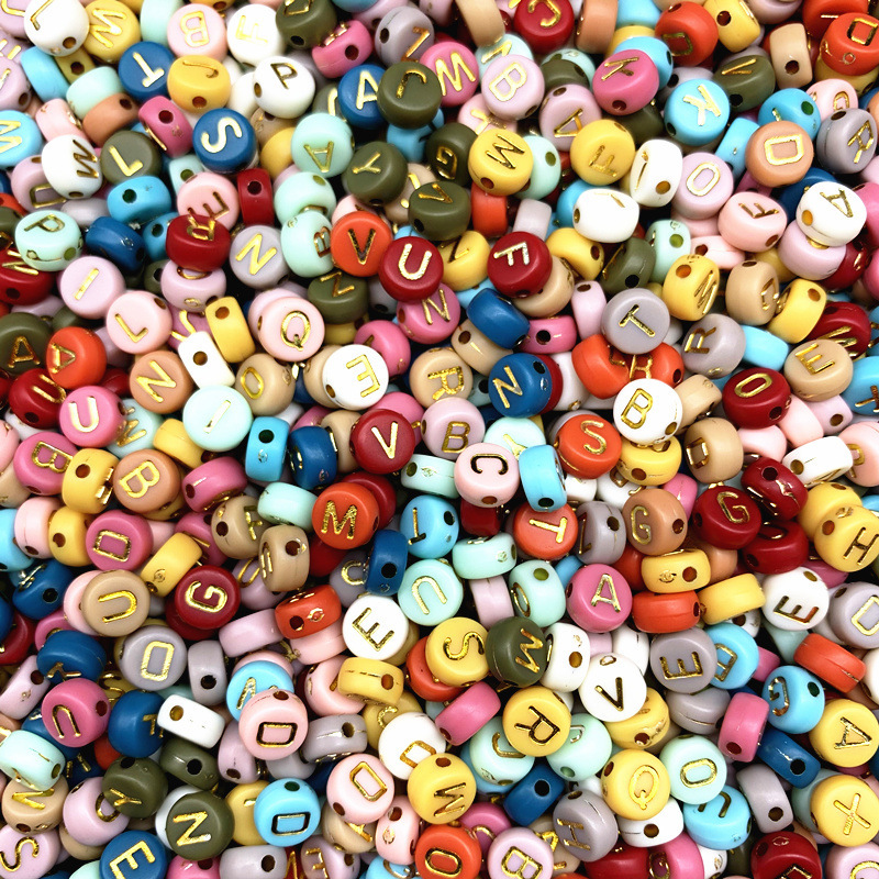 Wholesale Large Hole Acrylic Loose Beads Wide Hole DIY Accessories for Thick Cords