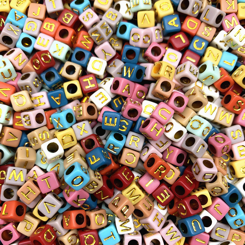 Wholesale Large Hole Acrylic Loose Beads Wide Hole DIY Accessories for Thick Cords