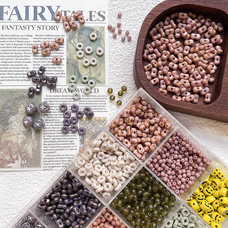Bulk Waterproof Glass Loose Beads Wholesale Durable DIY Accessories For Long Time Display