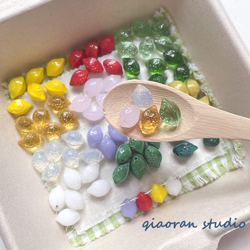 Wholesale Stackable Glass Loose Beads DIY Accessories for Multi-Layer Beaded Jewelry