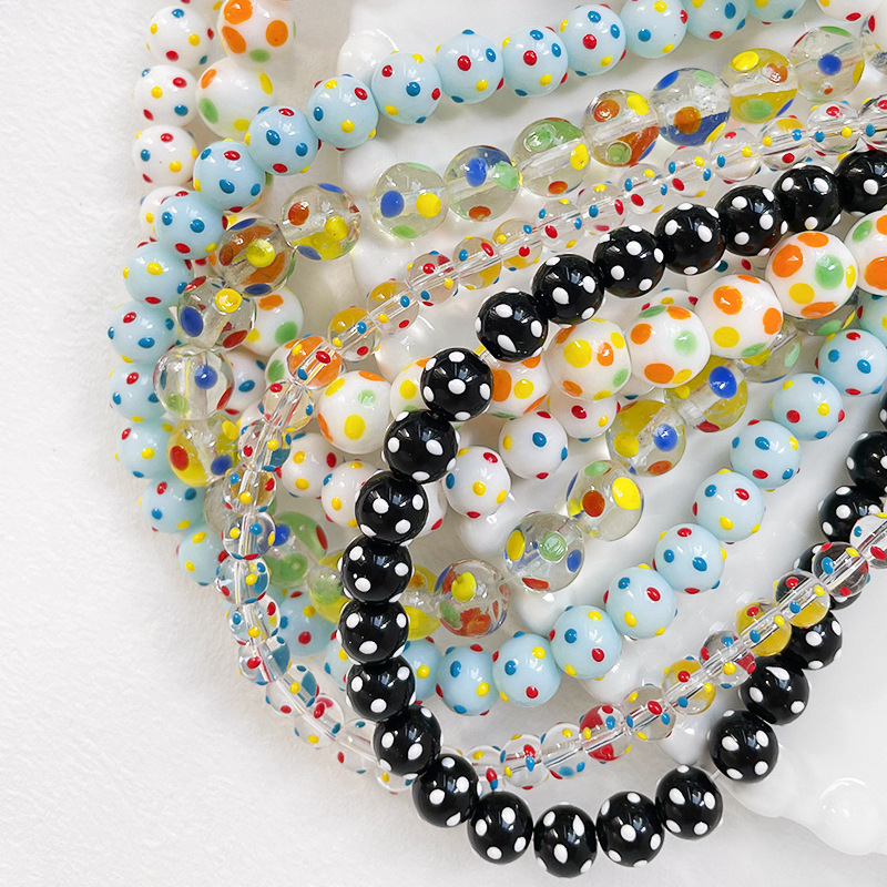 Bulk All-Match Glass Beads Wholesale DIY Beading Accessories Match Alloy & Acrylic Parts