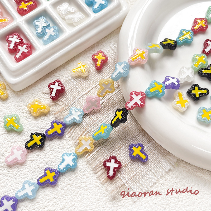 Wholesale Standard Size Glass Beads Bulk DIY Accessories for Mass Handmade Production