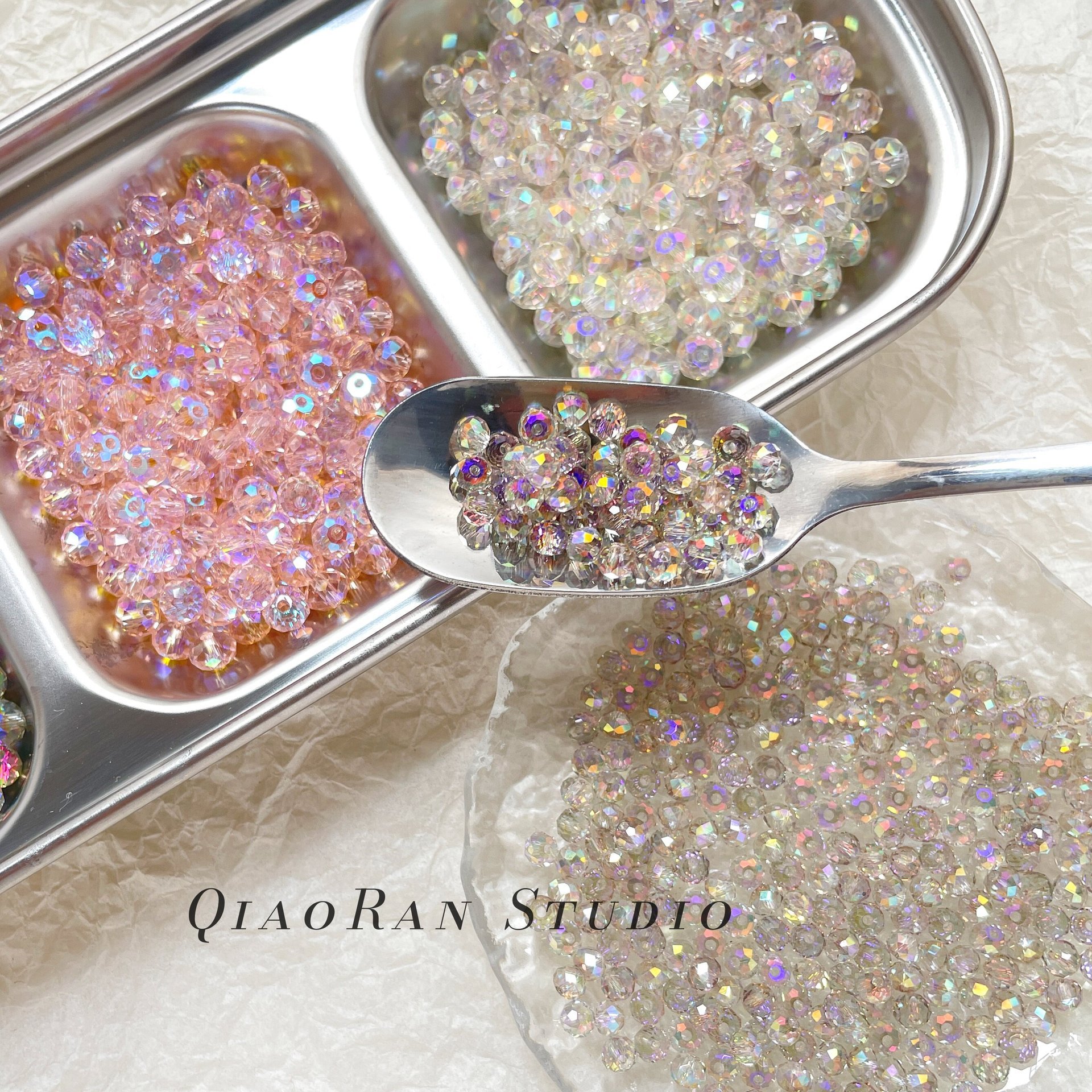 Wholesale Glazed Glass Loose Beads, DIY Beading Accessories for Handmade Jewelry
