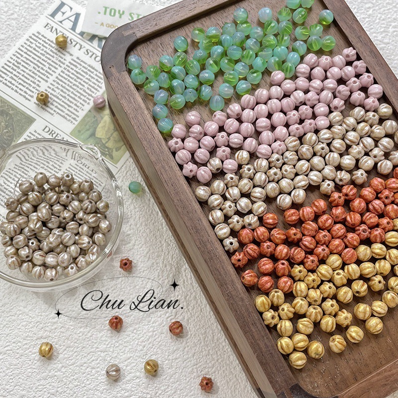 Bulk Colorful Lampwork Glass Beads Wholesale DIY Accessories for Gift Jewelry Making