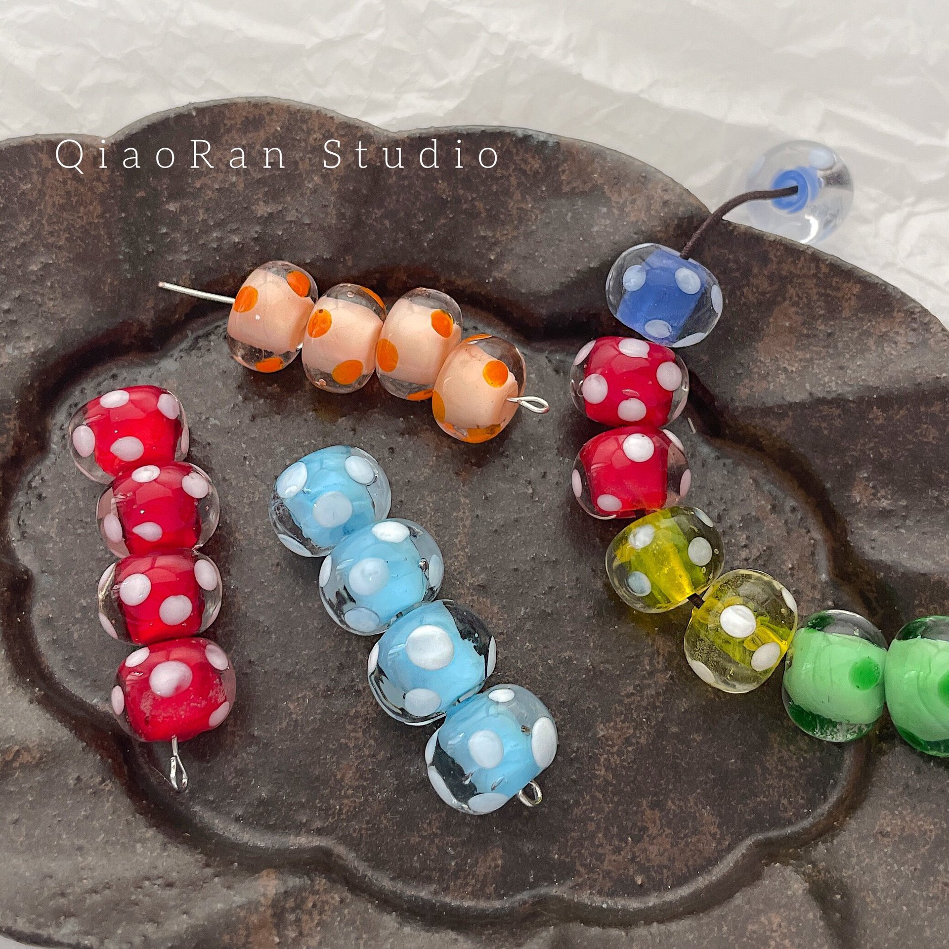 Bulk Glass Decorative Beads Wholesale DIY Accessories for Custom Handmade Beaded Ornaments
