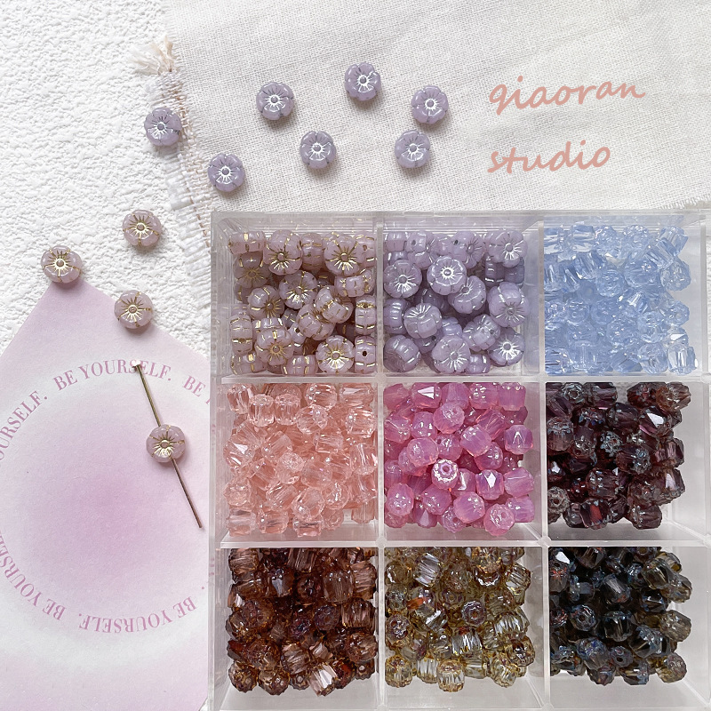 Wholesale Mixed Shape Glass Beads Assorted DIY Accessories for Beginner Handmade Crafters