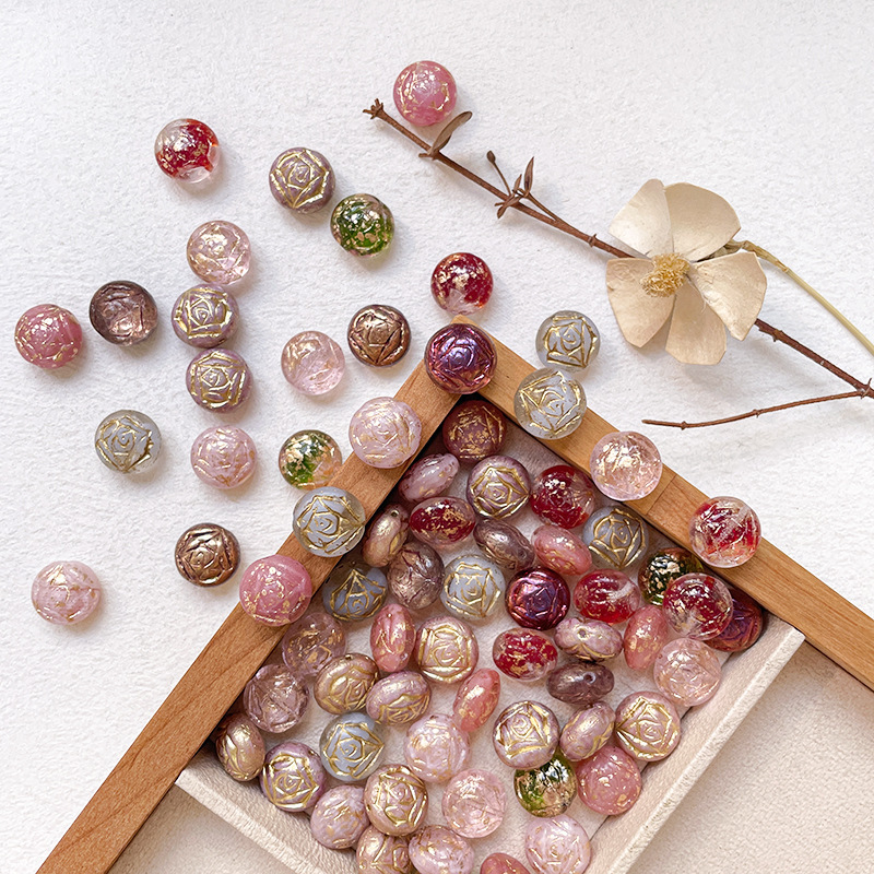 Bulk Small Mini Glass Beads Wholesale Tiny DIY Accessories for Dainty Handmade Jewelry