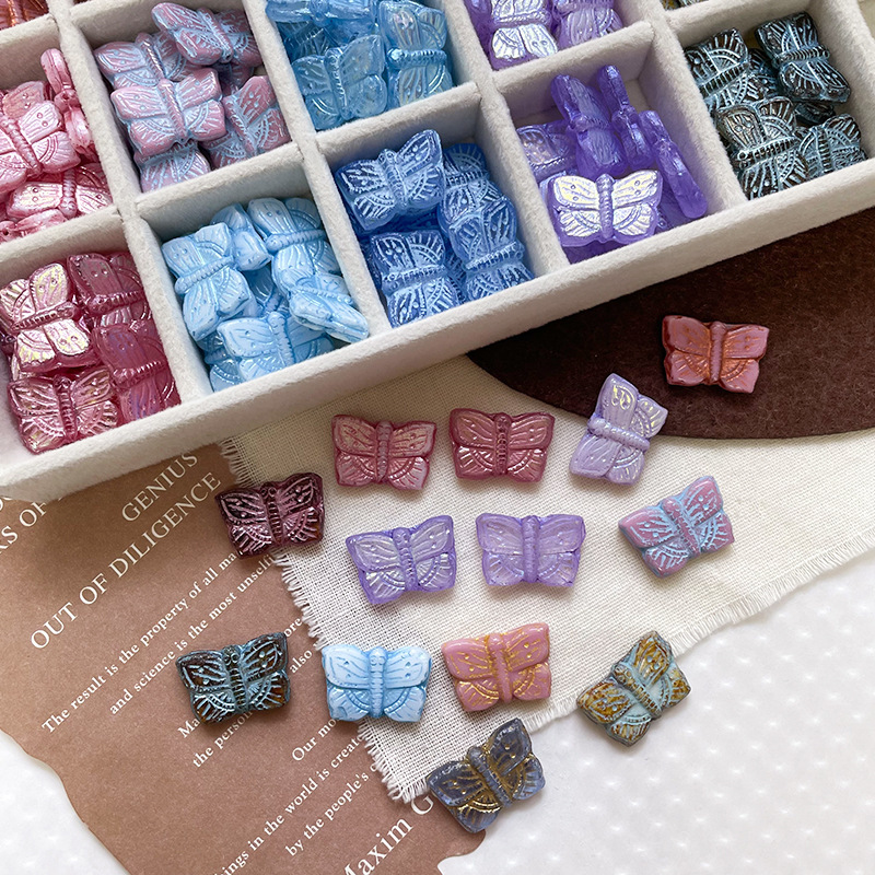 Wholesale Stackable Glass Beads Bulk DIY Accessories for Multi-Layer Beaded Ornaments