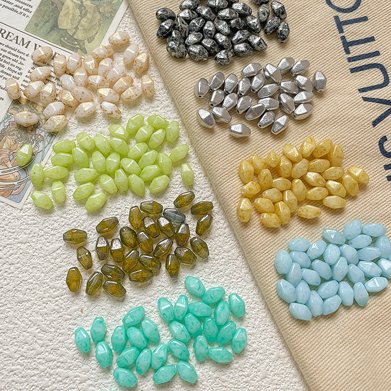 Wholesale Transparent Glass Beads Bulk Clear Glazed Beads for Minimalist DIY Beading Crafts