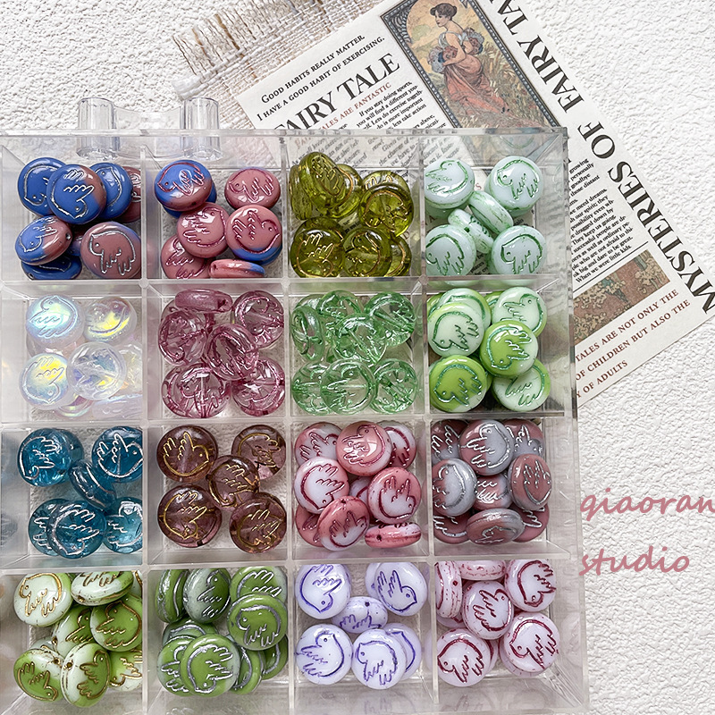 Wholesale Standard Size Glass Beads Bulk Stable Supplies For Mass Handmade Beading Production