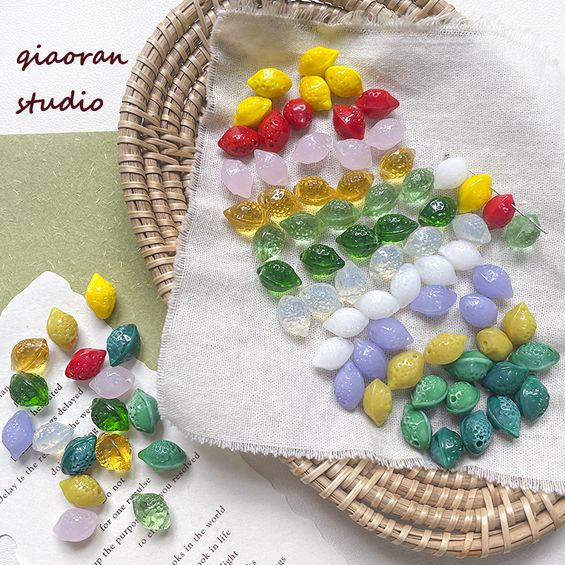Wholesale Stackable Glass Loose Beads DIY Accessories for Multi-Layer Beaded Jewelry