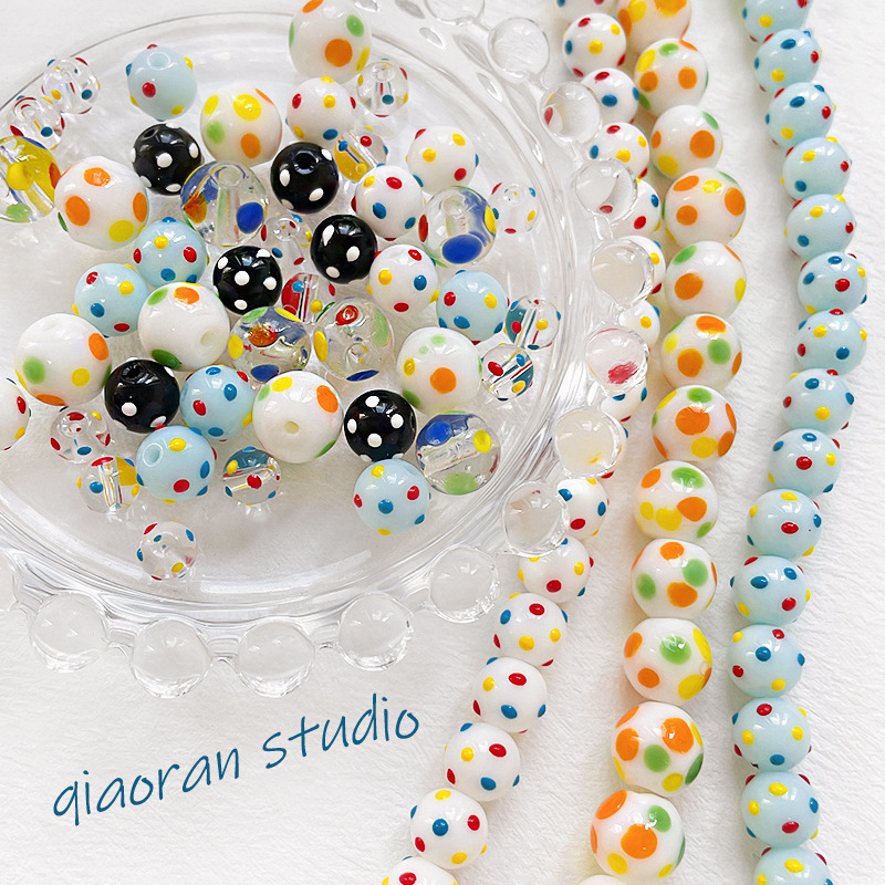 Bulk All-Match Glass Beads Wholesale DIY Beading Accessories Match Alloy & Acrylic Parts