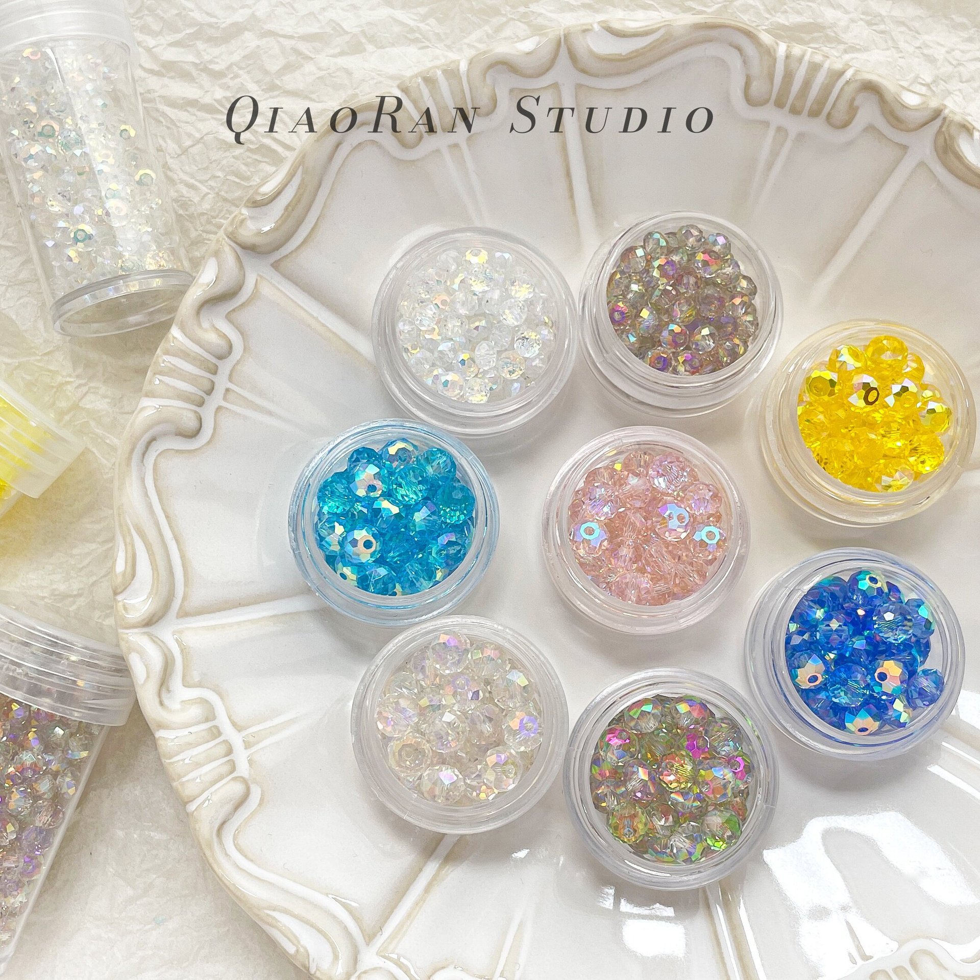 Wholesale Glazed Glass Loose Beads, DIY Beading Accessories for Handmade Jewelry
