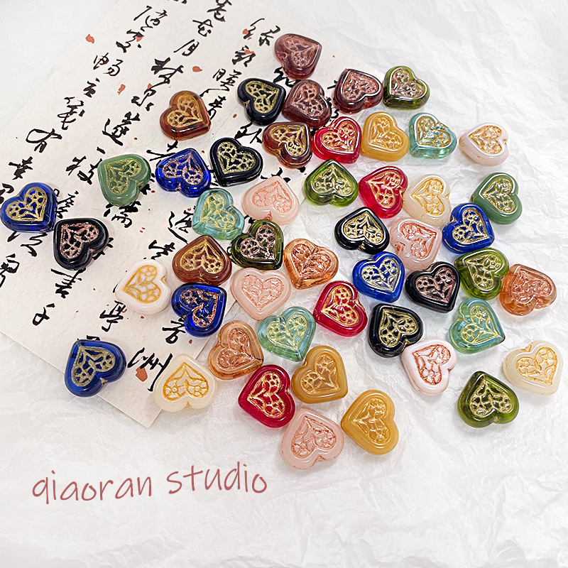Wholesale Drop Shipping Glazed Glass Beads Cross-Border DIY Beading Craft Supplies