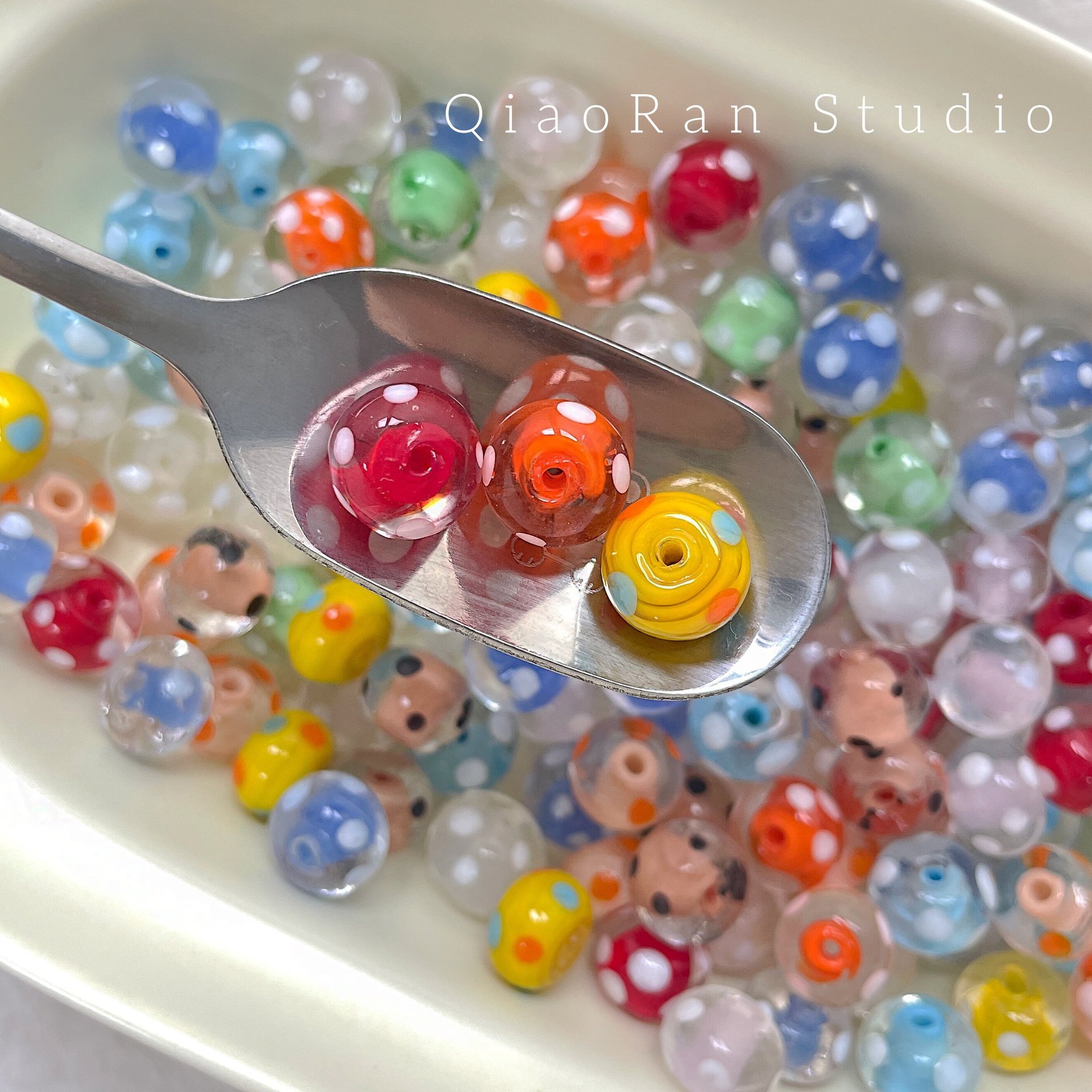 Bulk Glass Decorative Beads Wholesale DIY Accessories for Custom Handmade Beaded Ornaments
