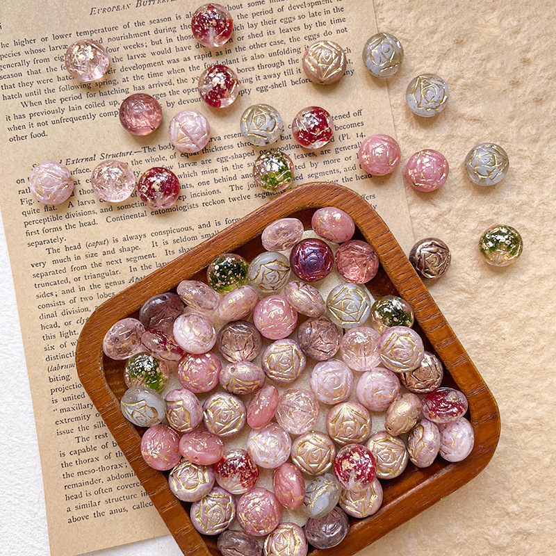 Bulk Small Mini Glass Beads Wholesale Tiny DIY Accessories for Dainty Handmade Jewelry