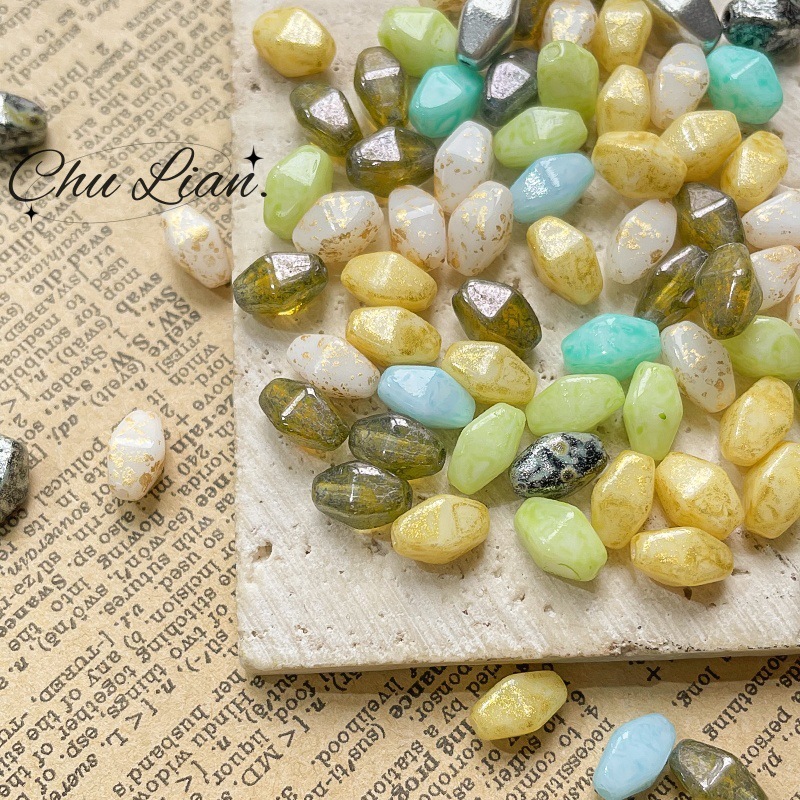 Wholesale Transparent Glass Beads Bulk Clear Glazed Beads for Minimalist DIY Beading Crafts