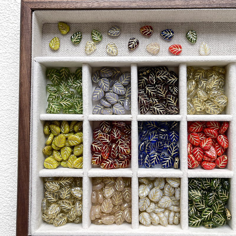 Wholesale Mixed Shape Glass Loose Beads Bulk Assorted Supplies for Beginner DIY Crafters