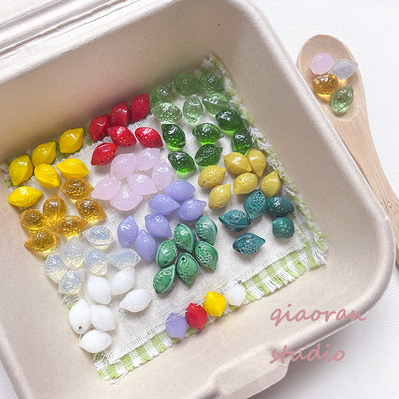 Wholesale Stackable Glass Loose Beads DIY Accessories for Multi-Layer Beaded Jewelry
