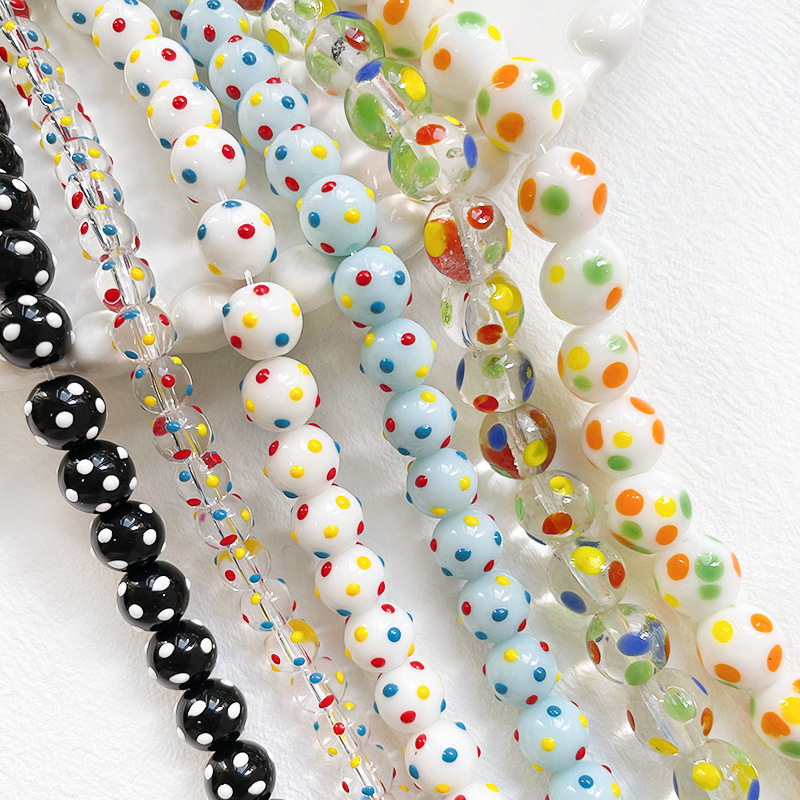 Bulk All-Match Glass Beads Wholesale DIY Beading Accessories Match Alloy & Acrylic Parts