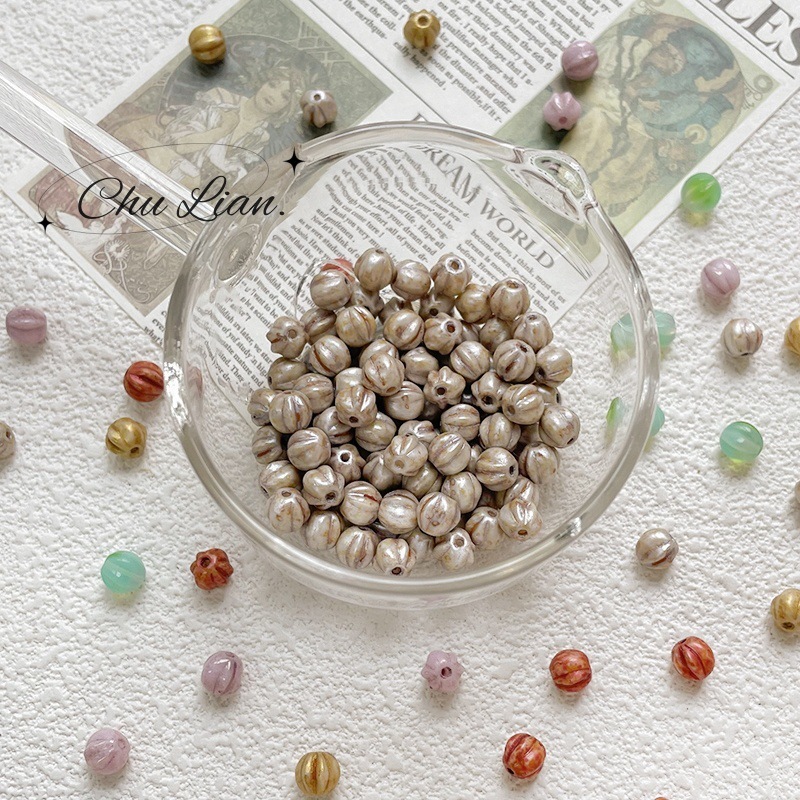 Bulk Colorful Lampwork Glass Beads Wholesale DIY Accessories for Gift Jewelry Making
