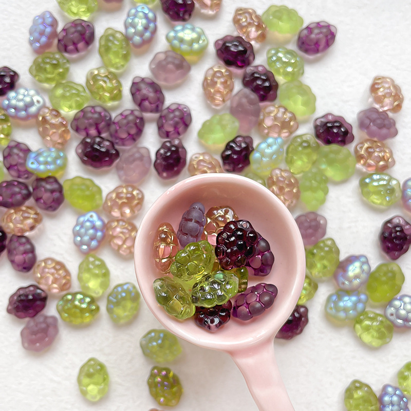 Bulk Lightweight Glazed Glass Loose Beads DIY Accessories for Portable Handmade Charms