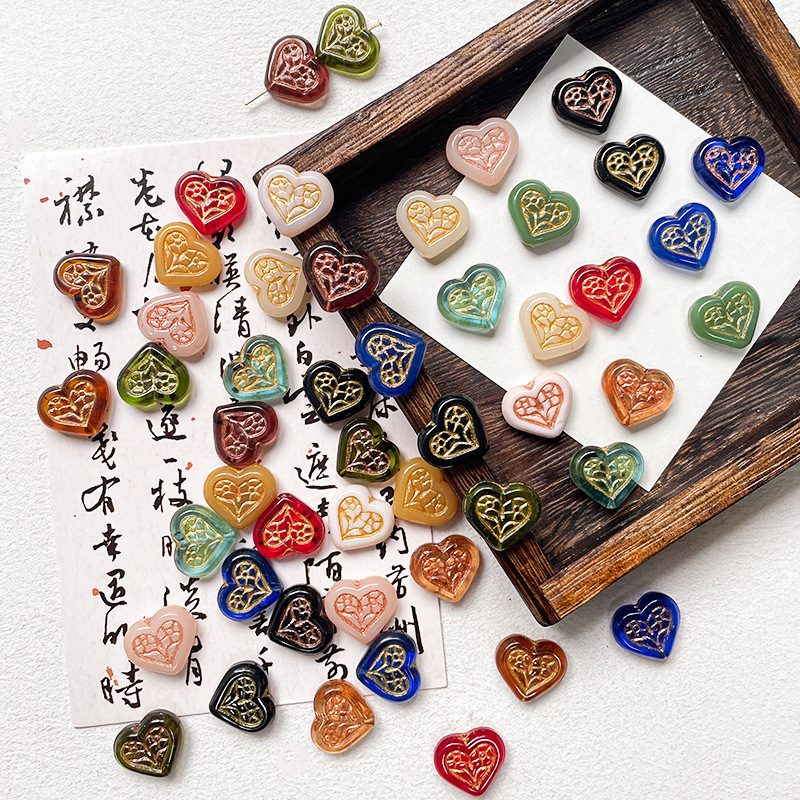Wholesale Drop Shipping Glazed Glass Beads Cross-Border DIY Beading Craft Supplies