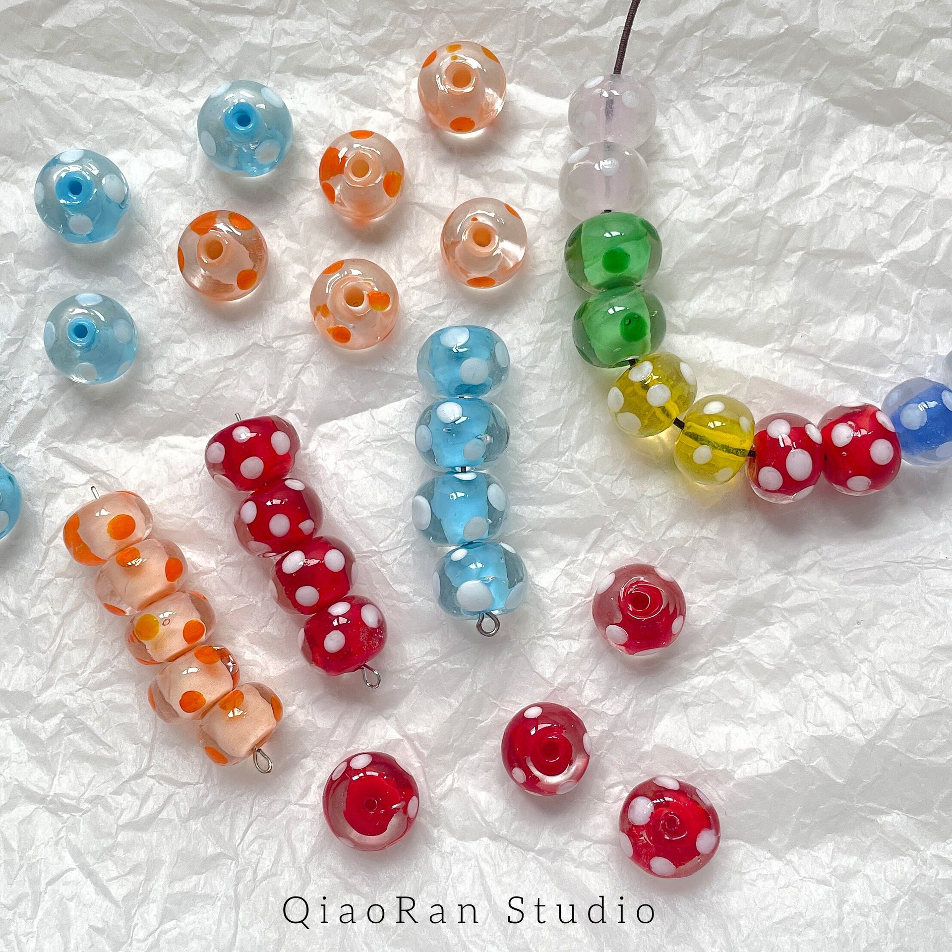 Bulk Glass Decorative Beads Wholesale DIY Accessories for Custom Handmade Beaded Ornaments