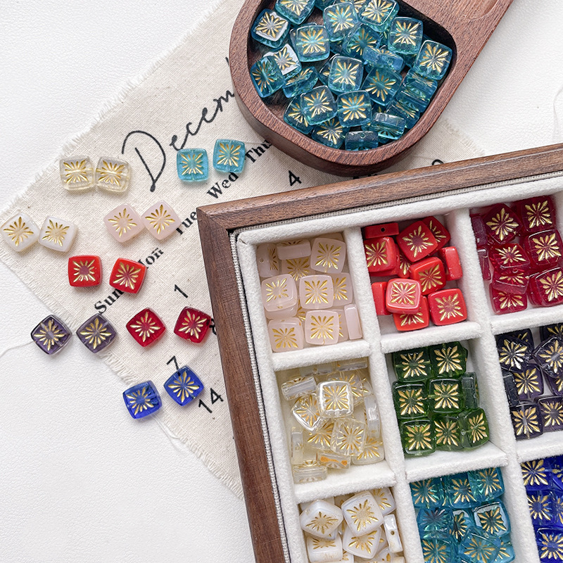 Wholesale Transparent Glass Beads Bulk Clear DIY Beading Accessories for Minimalist Jewelry