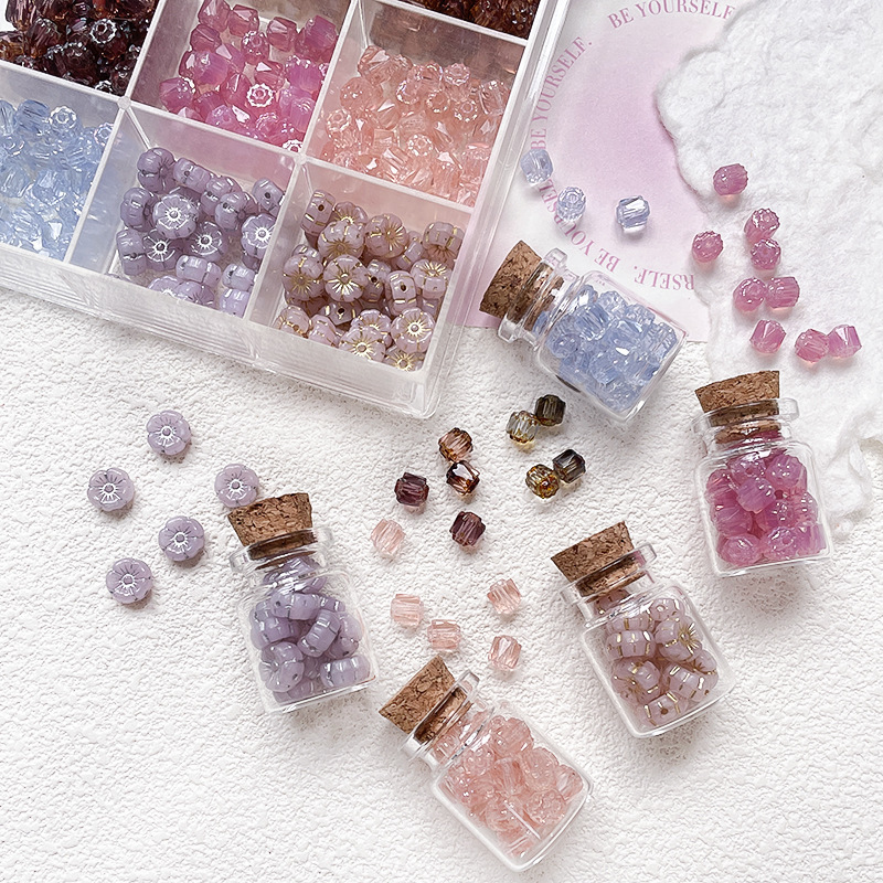 Wholesale Mixed Shape Glass Beads Assorted DIY Accessories for Beginner Handmade Crafters
