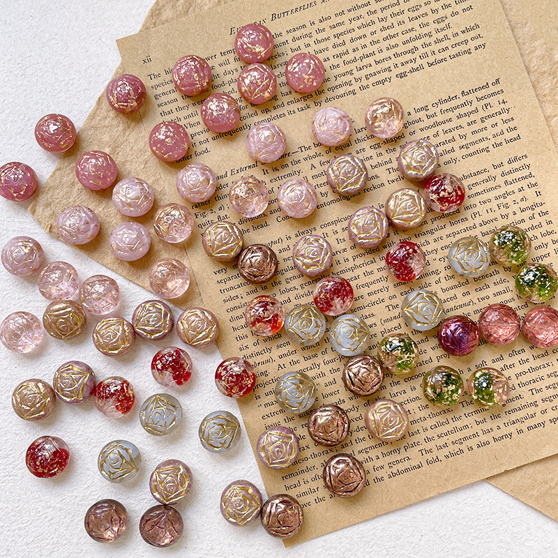 Bulk Small Mini Glass Beads Wholesale Tiny DIY Accessories for Dainty Handmade Jewelry