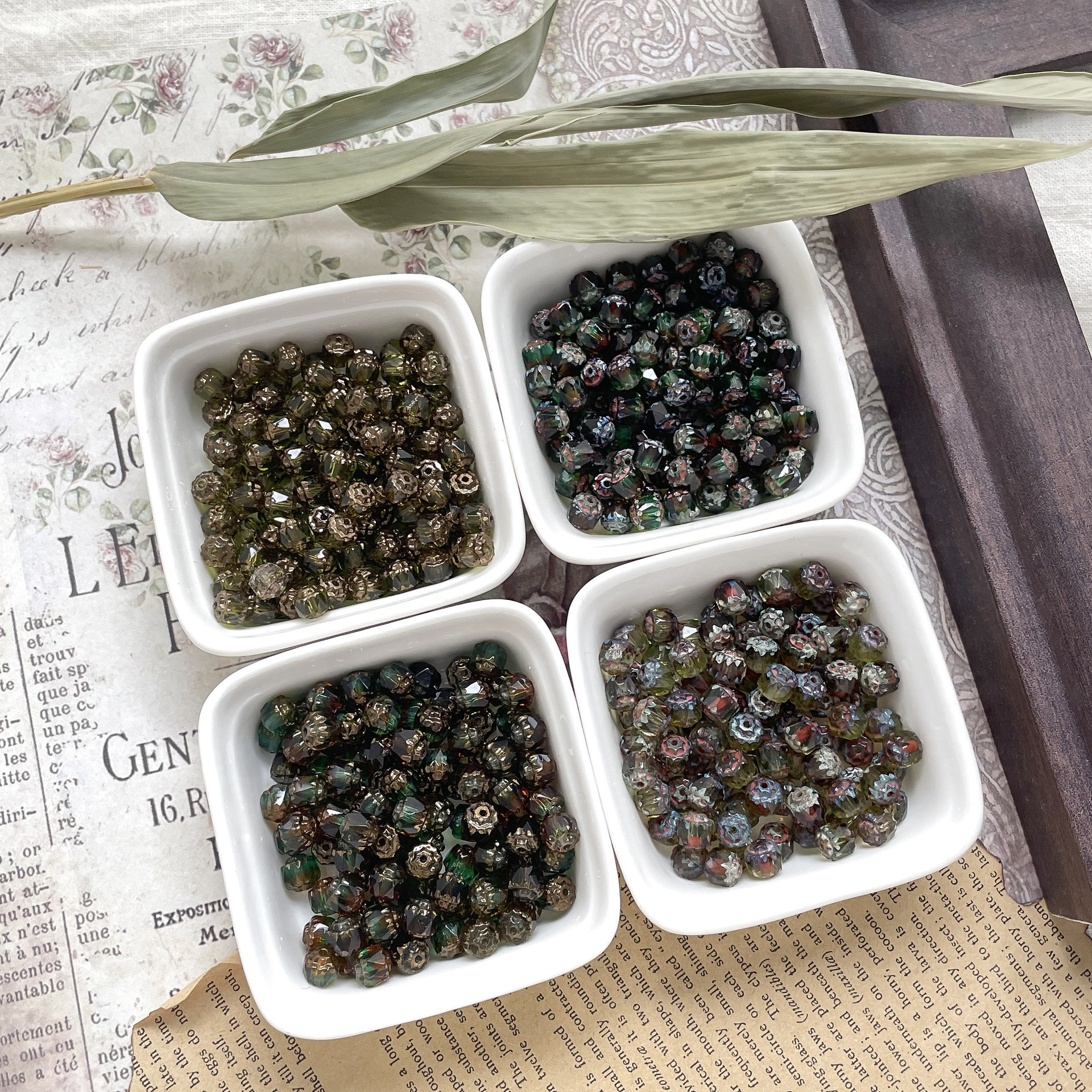 Bulk All-Match Glass Beads Wholesale DIY Beading Accessories Match Alloy Charms & Spacers