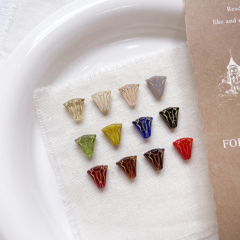 Wholesale Large Hole Glass Loose Beads Wide Hole DIY Accessories for Thick Cord Beading