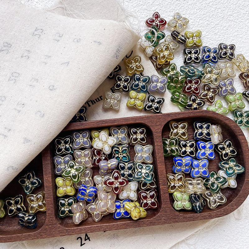 Bulk Small Mini Glass Loose Beads Wholesale DIY Accessories for Tiny Delicate Crafts