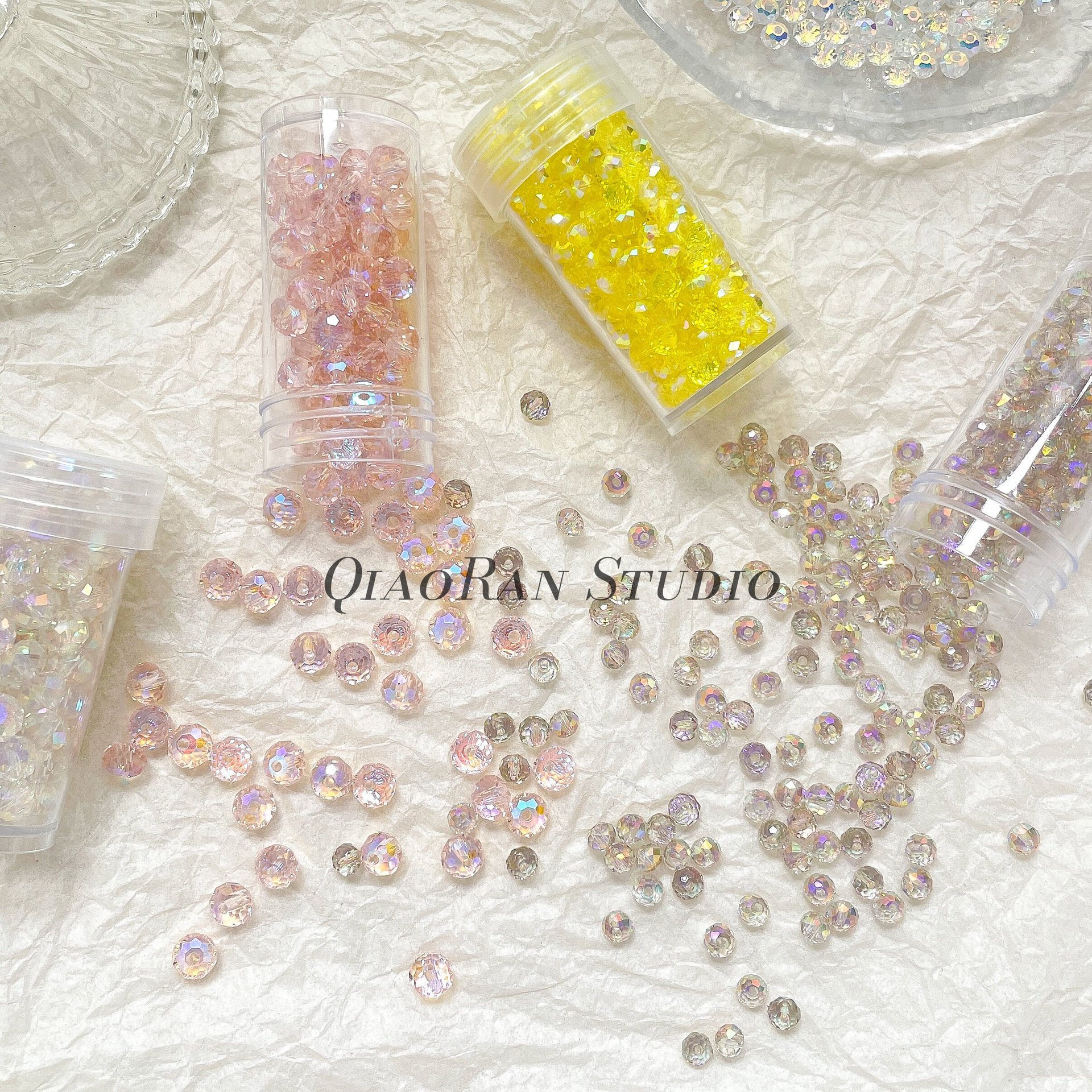 Wholesale Glazed Glass Loose Beads, DIY Beading Accessories for Handmade Jewelry