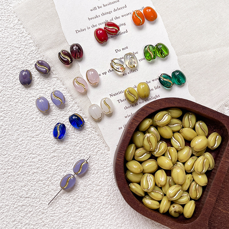 Bulk All-Match Glazed Glass Beads Wholesale DIY Beading Accessories for Free Combination