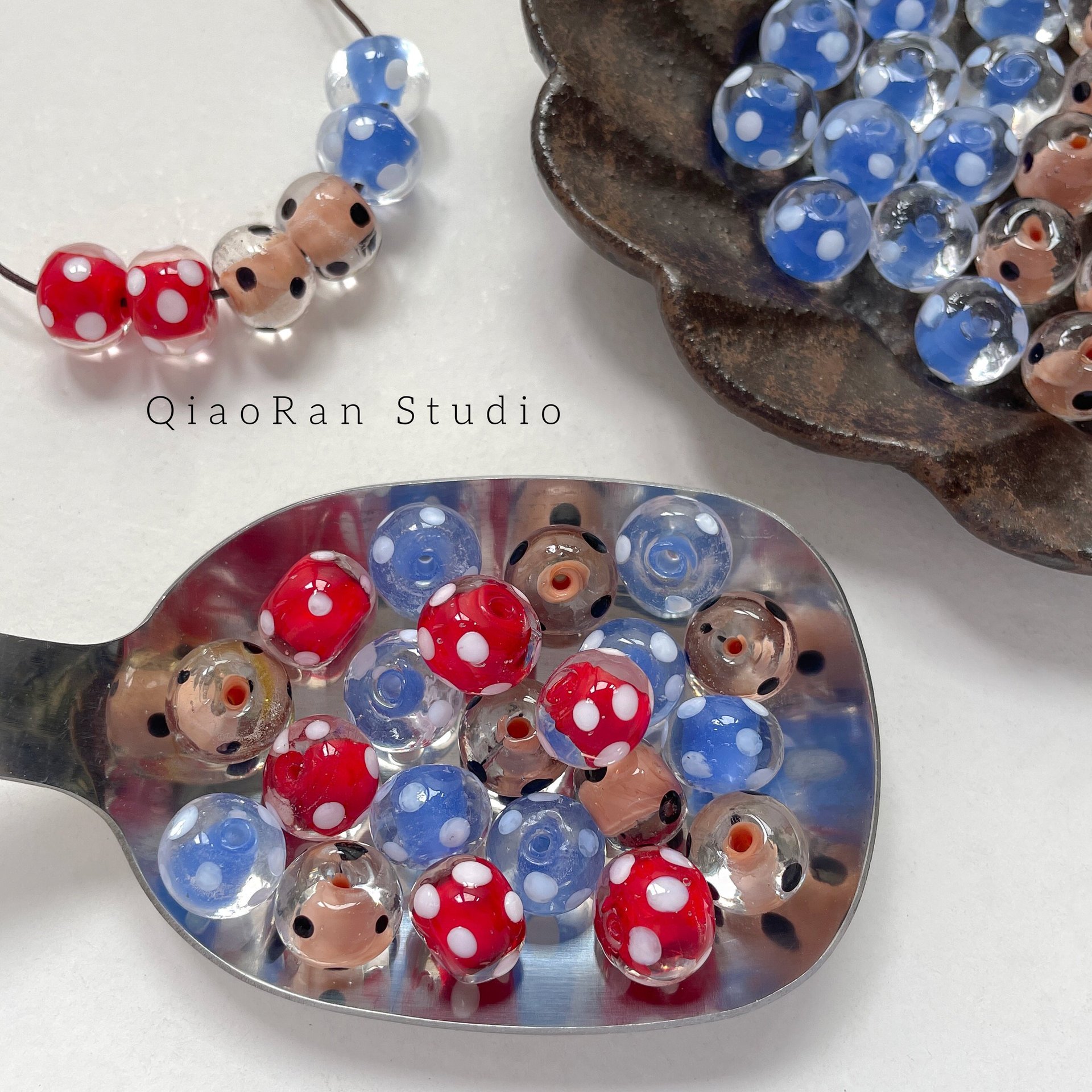 Bulk Glass Decorative Beads Wholesale DIY Accessories for Custom Handmade Beaded Ornaments