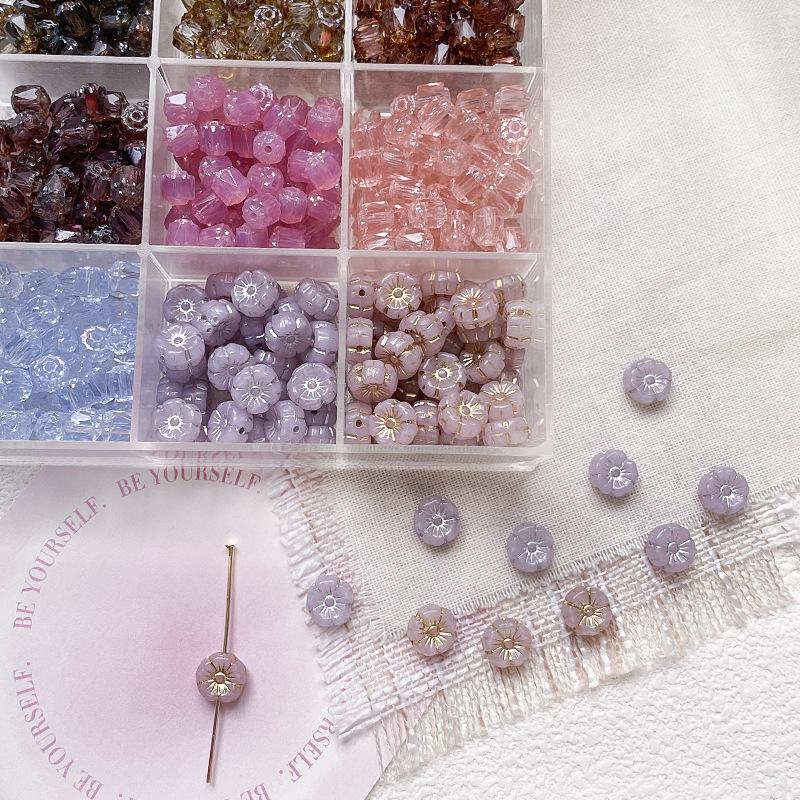 Wholesale Mixed Shape Glass Beads Assorted DIY Accessories for Beginner Handmade Crafters