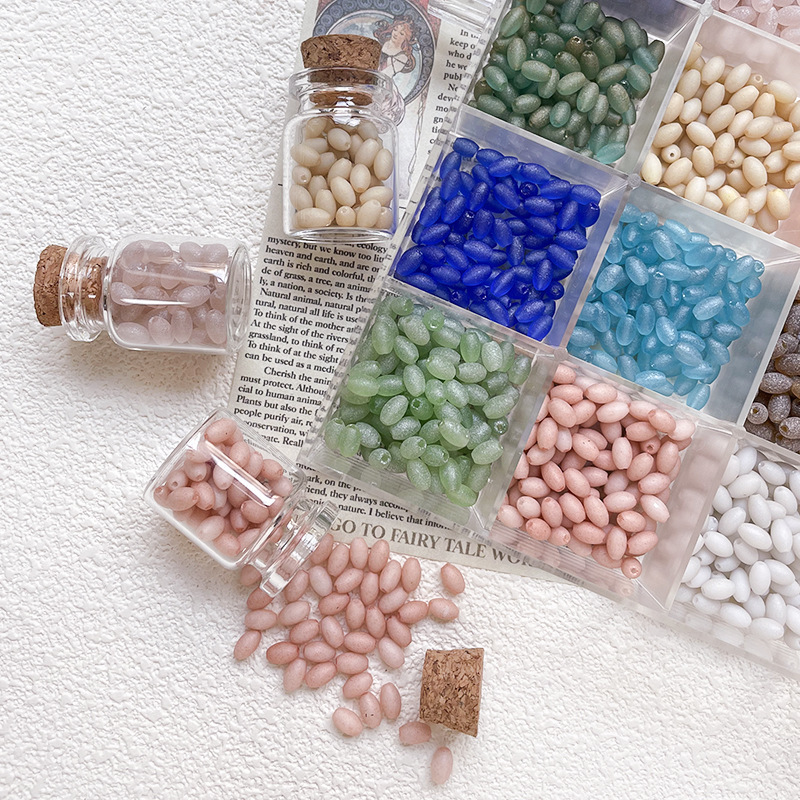 Bulk Glazed Glass Beads Wholesale DIY Decor Accessories for Custom Handmade Ornaments
