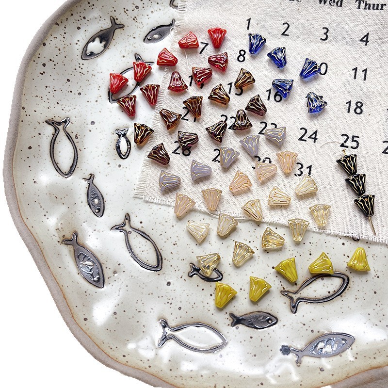 Wholesale Large Hole Glass Loose Beads Wide Hole DIY Accessories for Thick Cord Beading