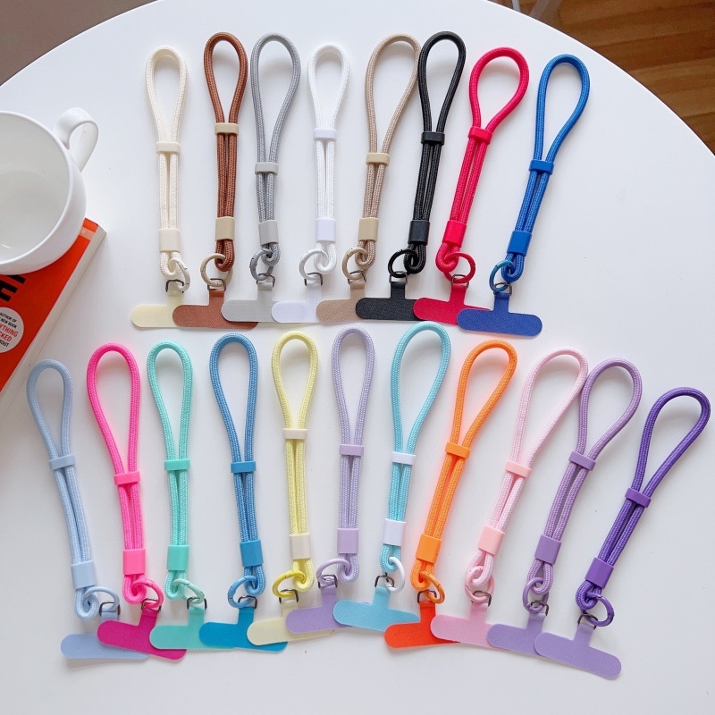 Wholesale Mixed Color Braided Phone Lanyards Bulk Woven Straps for Stall Retail